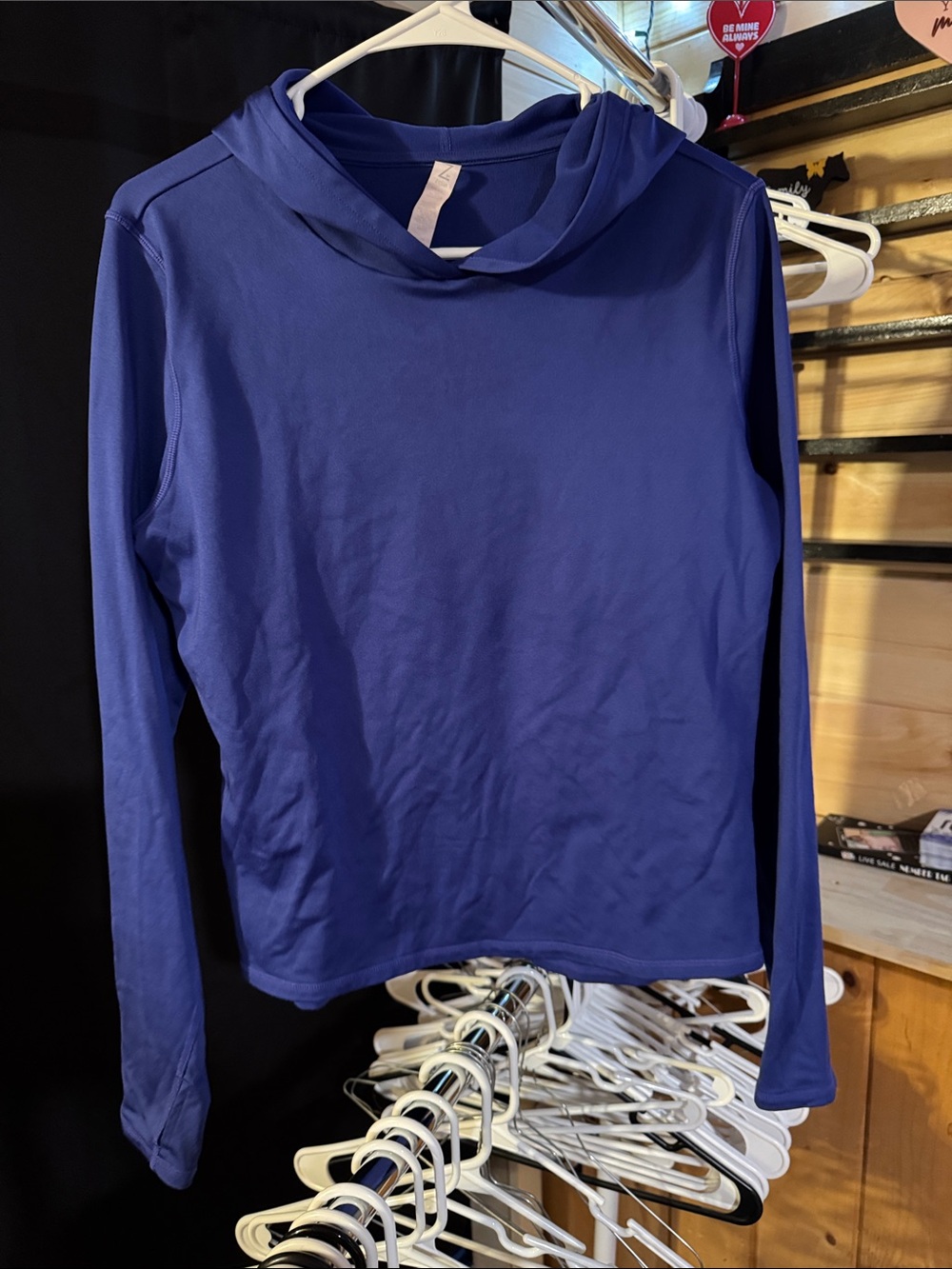 Zella Deep Royal Performance Hooded Pullover